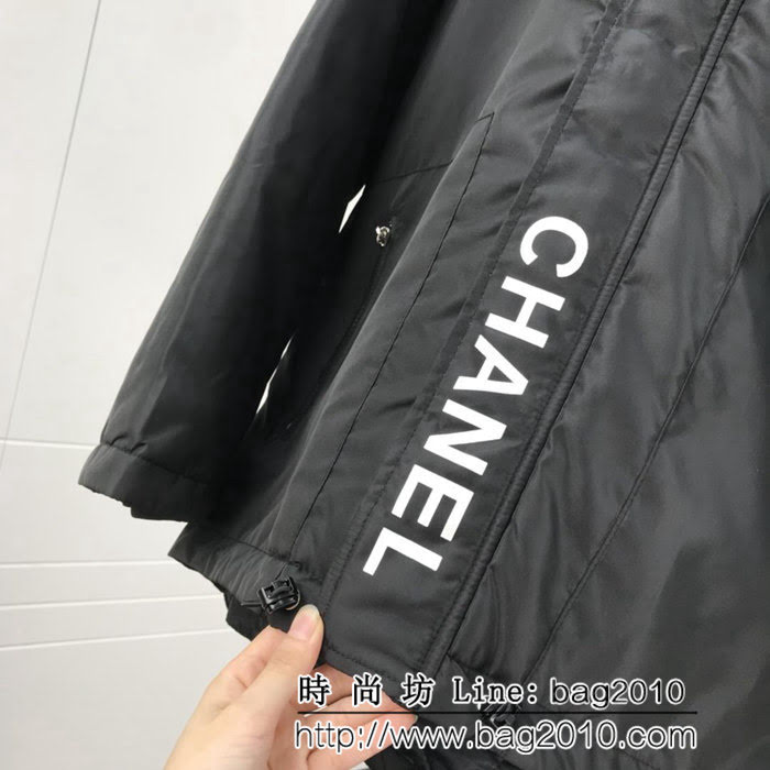 CHANEL香奈兒 18FW vintage 小香中古系列 最新coco袖標 中長款 男棉服 ydi1740